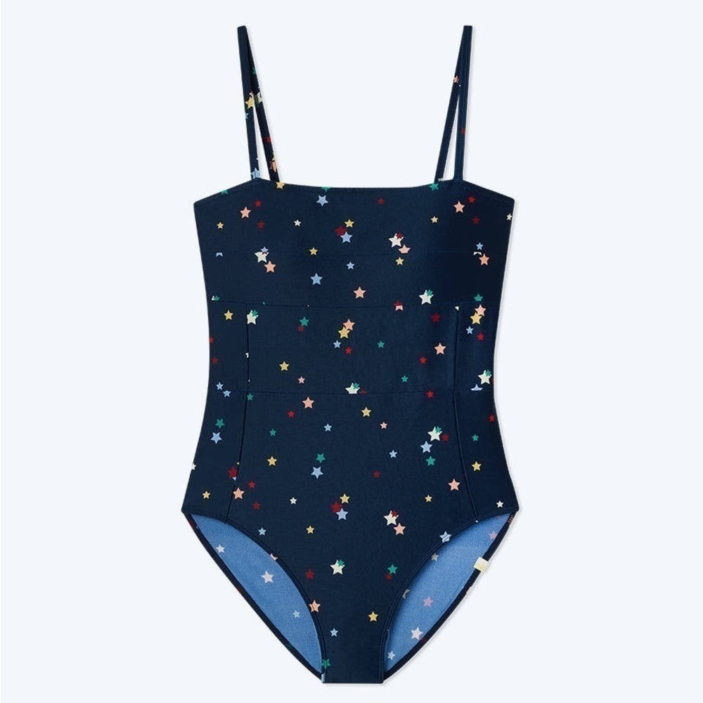 NWT Women’s Summersalt Oasis Collection One piece Navy Star swimsuit. Size 8
